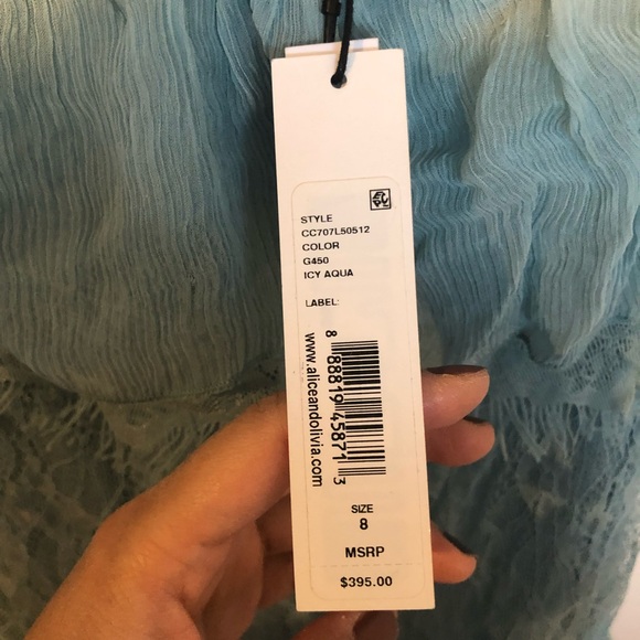 Alice+Olivia Shoulder Ruffle Aline Dress - Picture 3 of 3